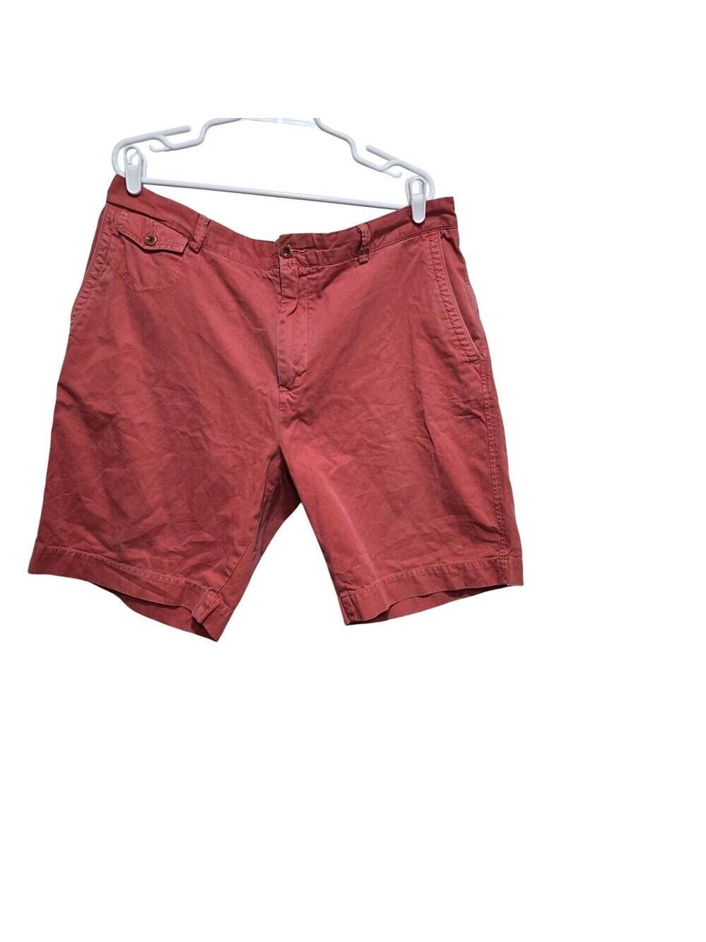 Martin + Osa Coral Pink Chino Shorts Men's 40 Cotton Casual